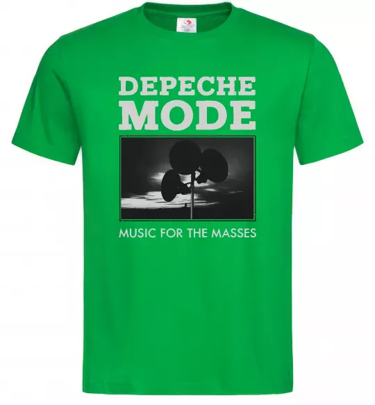 Мужская футболка Music for the masses Зеленый фото