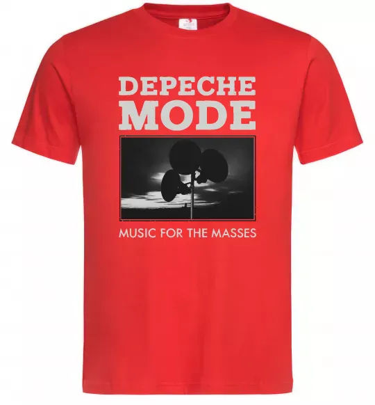 Мужская футболка Music for the masses Красный фото