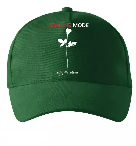 Кепка Enjoy the silence Темно-зеленый фото
