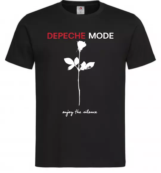 Мужская футболка Enjoy the silence Черный фото