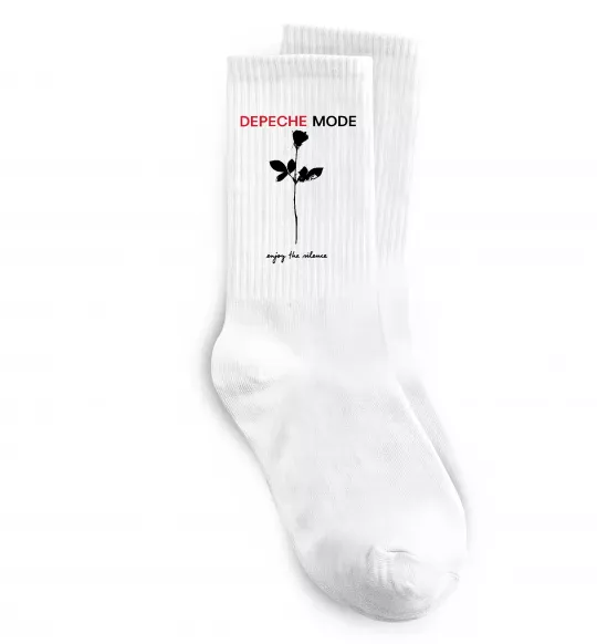 Носки Enjoy the silence Белый фото