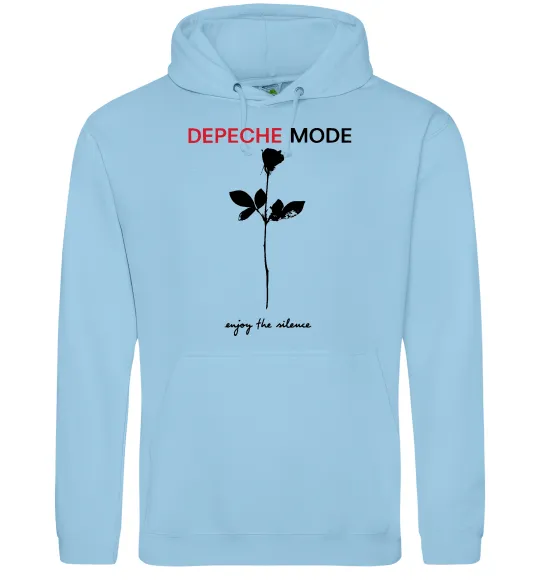 Жіноча толстовка (худі) Enjoy the silence Блакитний фото