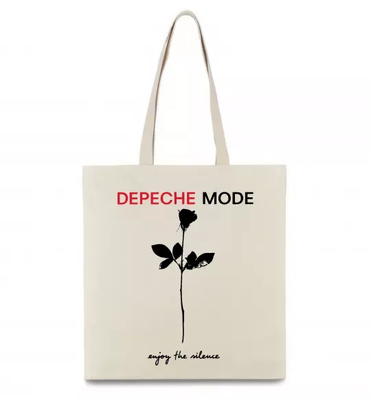 Еко-сумка Enjoy the silence Бежевий фото