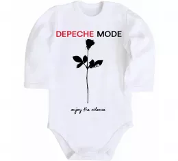 Дитячий бодік Enjoy the silence Білий фото