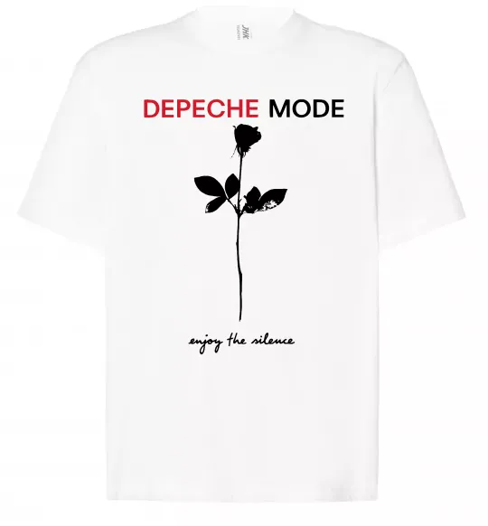 Футболка Оверсайз Enjoy the silence Белый фото