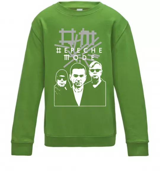 Дитячий світшот Depeche Mode band Лаймовий фото