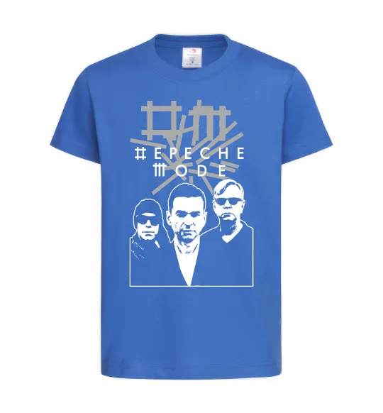 Дитяча футболка Depeche Mode band Яскраво-синій фото
