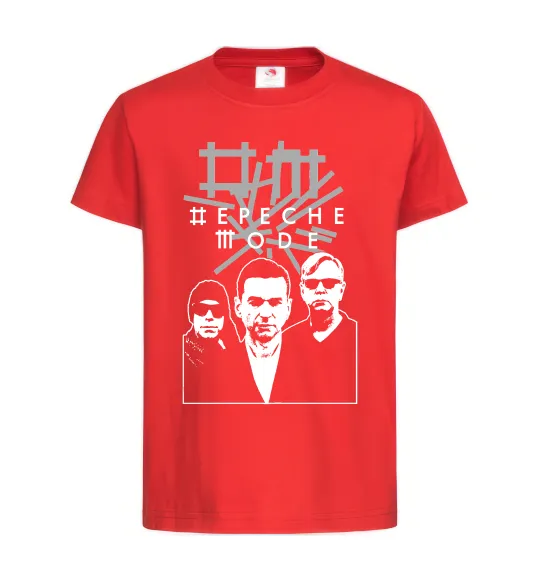 Дитяча футболка Depeche Mode band Червоний фото