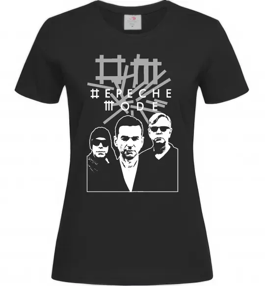 Женская футболка Depeche Mode band Черный фото