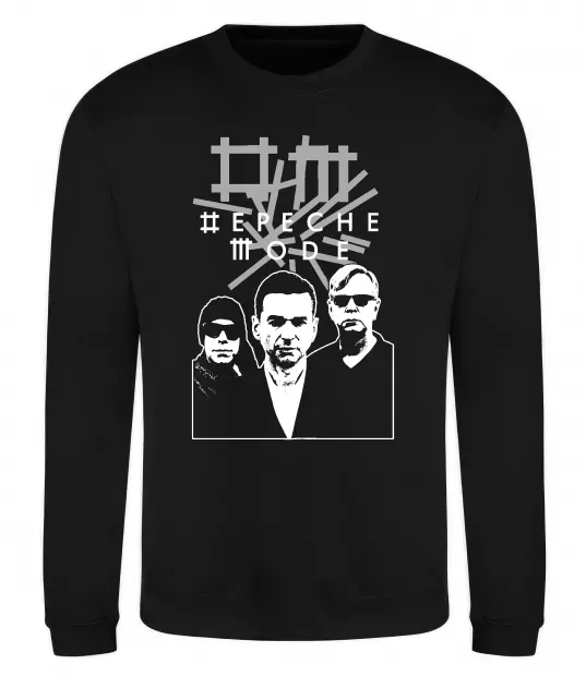 Світшот Depeche Mode band Чорний фото