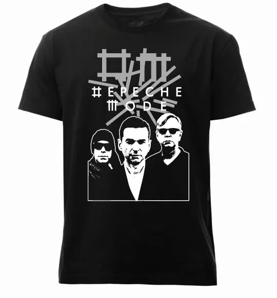 Мужская премиум футболка Depeche Mode band Черный фото