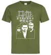 Мужская футболка Depeche Mode band Оливковый фото