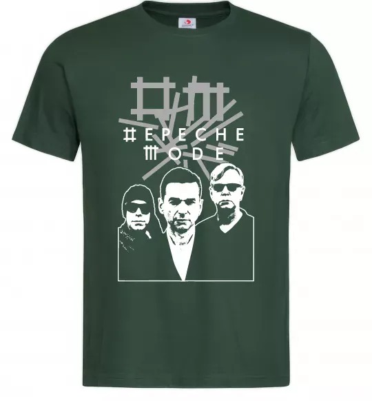 Мужская футболка Depeche Mode band Темно-зеленый фото