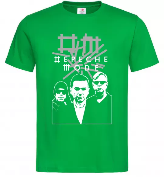 Мужская футболка Depeche Mode band Зеленый фото