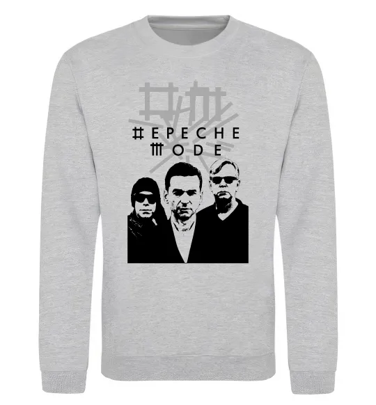 Свитшот Depeche Mode band Серый меланж фото