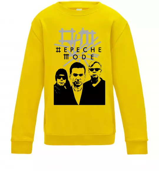 Дитячий світшот Depeche Mode band Сонячно жовтий фото