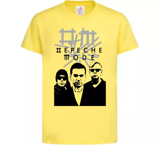 Дитяча футболка Depeche Mode band Лимонний фото