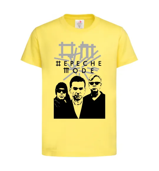 Дитяча футболка Depeche Mode band Лимонний фото