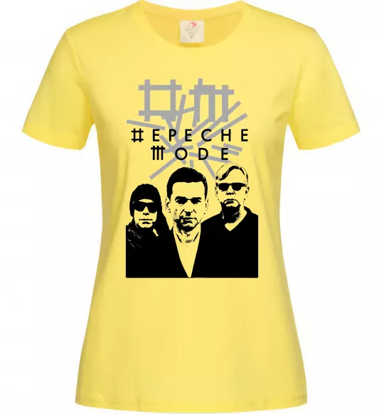 Женская футболка Depeche Mode band Лимонный фото