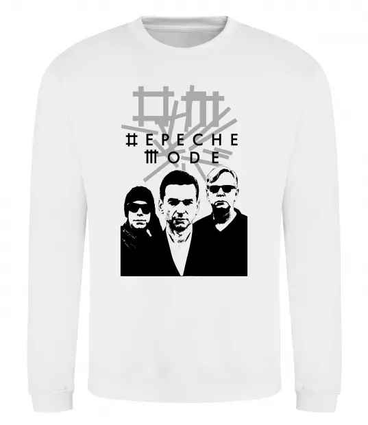Світшот Depeche Mode band Білий фото