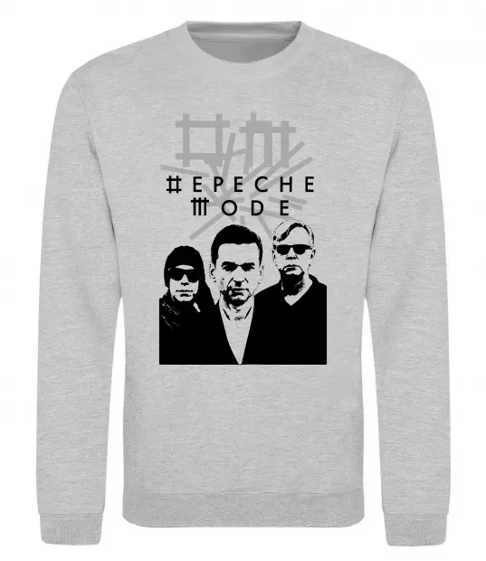Світшот Depeche Mode band Сірий меланж фото