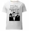 Мужская премиум футболка Depeche Mode band Белый фото