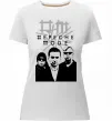 Жіноча преміум футболка Depeche Mode band Білий фото