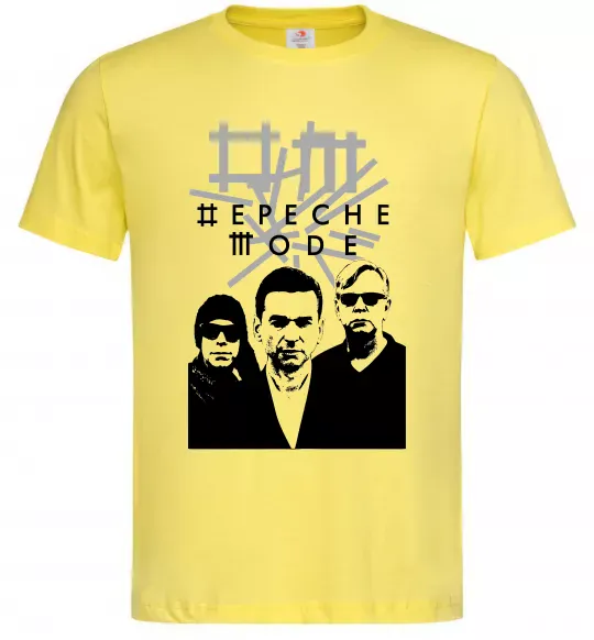 Мужская футболка Depeche Mode band Лимонный фото