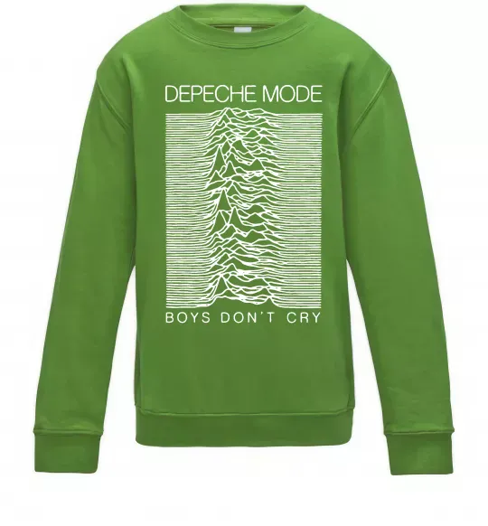 Дитячий світшот Boys don`t cry Лаймовий фото