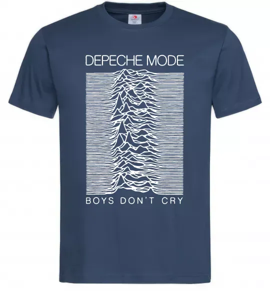 Чоловіча футболка Boys don`t cry Темно-синій фото
