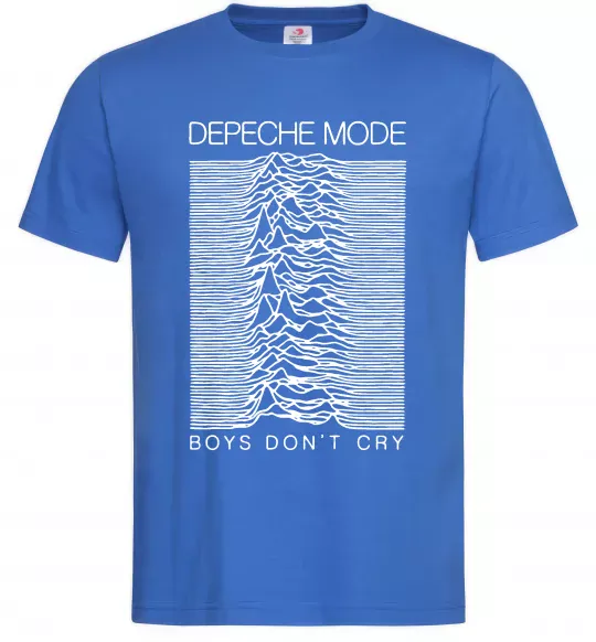 Чоловіча футболка Boys don`t cry Яскраво-синій фото