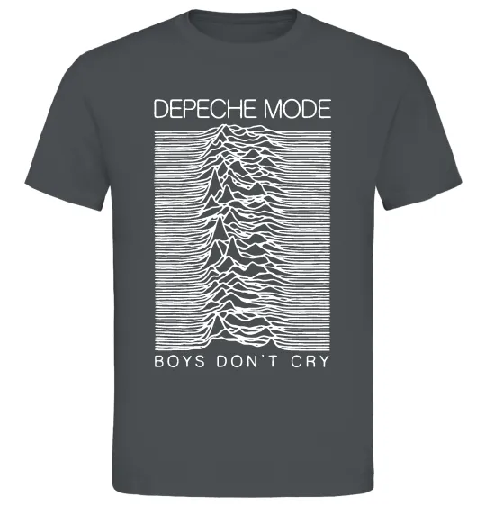 Чоловіча футболка Boys don`t cry Графіт фото