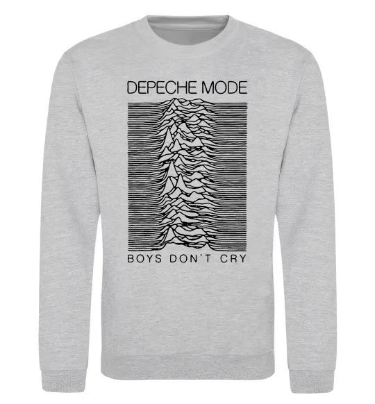 Свитшот Boys don`t cry Серый меланж фото