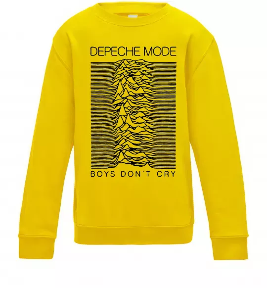 Дитячий світшот Boys don`t cry Сонячно жовтий фото