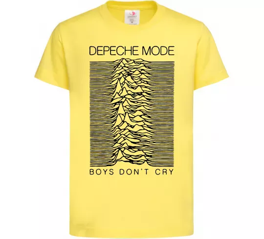Дитяча футболка Boys don`t cry Лимонний фото