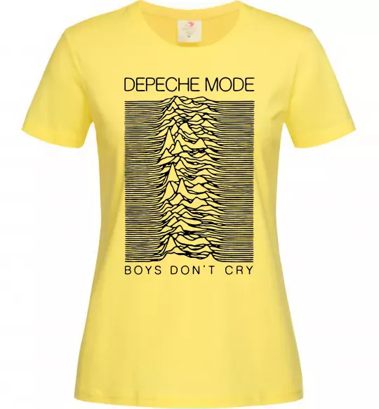 Жіноча футболка Boys don`t cry Лимонний фото