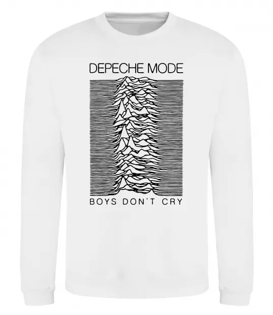 Світшот Boys don`t cry Білий фото