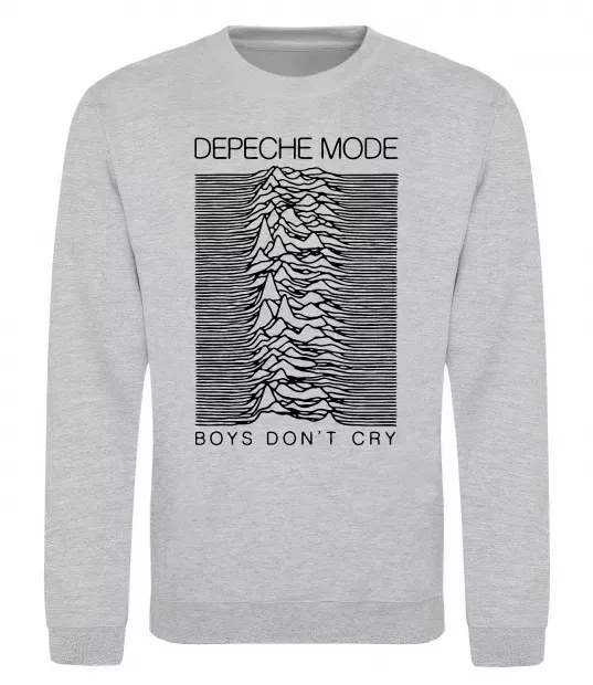 Світшот Boys don`t cry Сірий меланж фото