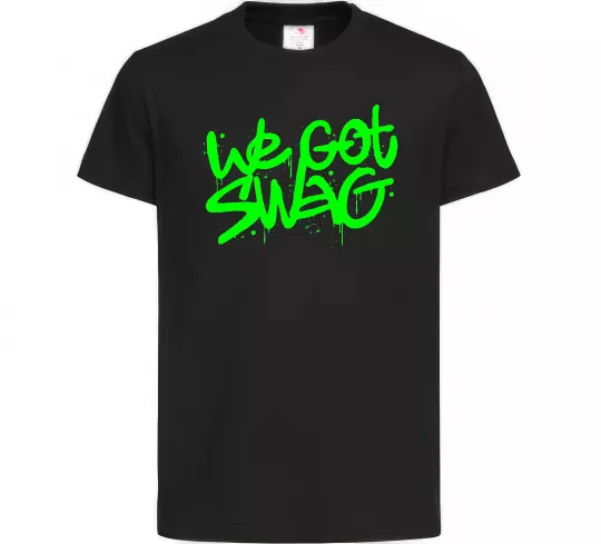 Детская футболка We got SWAG Черный фото