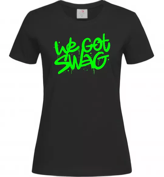 Женская футболка We got SWAG Черный фото