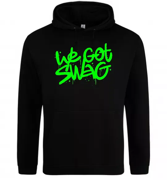 Мужская толстовка (худи) We got SWAG Черный фото
