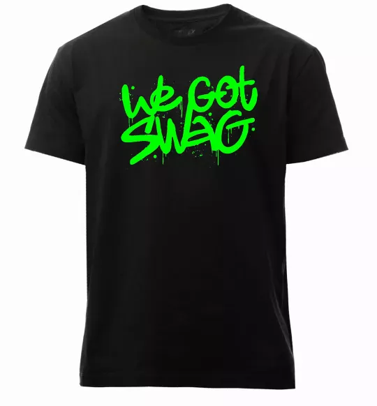 Чоловіча преміум футболка We got SWAG Чорний фото