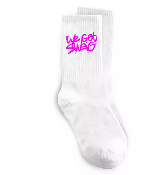 Шкарпетки We got SWAG Білий фото