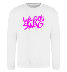 Світшот We got SWAG Білий фото