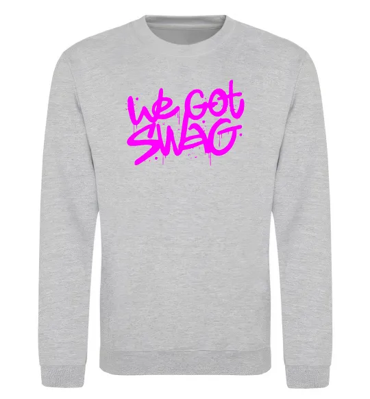 Світшот We got SWAG Сірий меланж фото