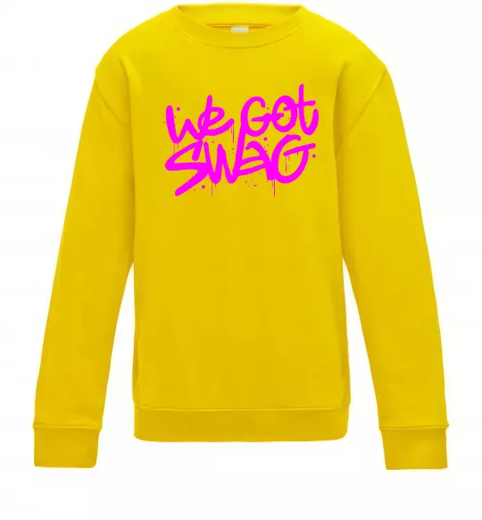 Детский Свитшот We got SWAG Солнечно желтый фото