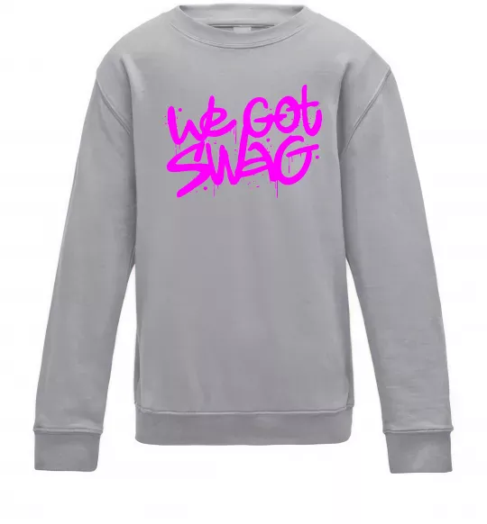 Детский Свитшот We got SWAG Серый меланж фото