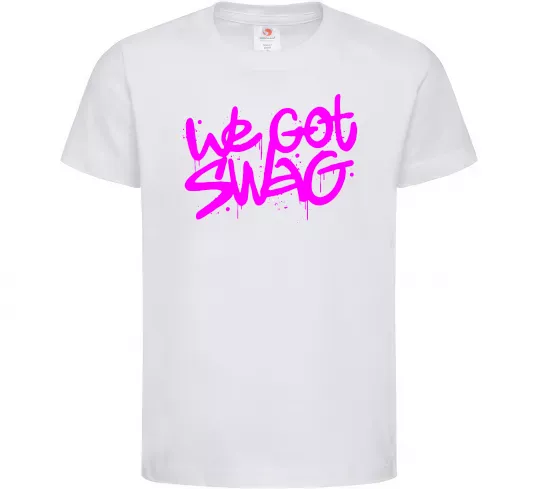 Детская футболка We got SWAG Белый фото