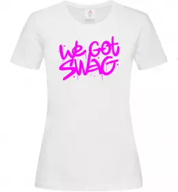 Женская футболка We got SWAG Белый фото
