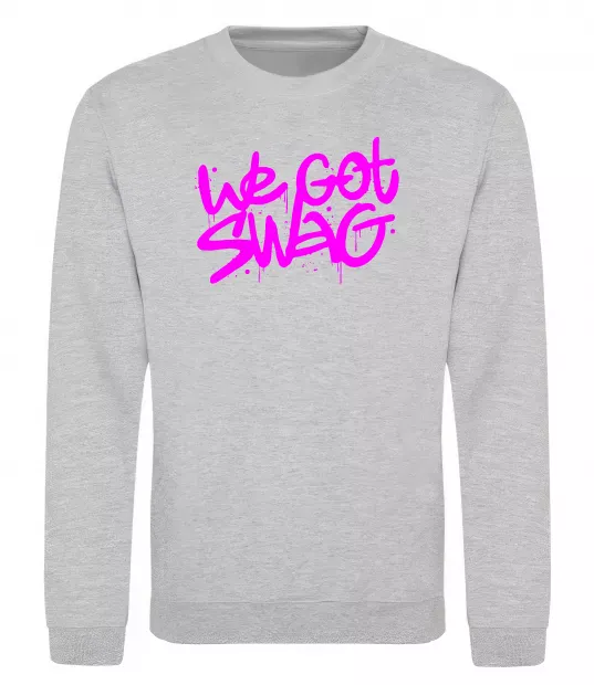 Свитшот We got SWAG Серый меланж фото